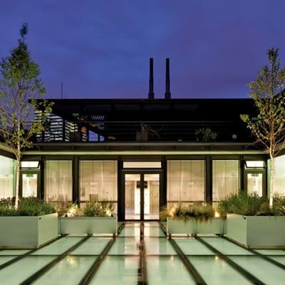 Bespoke Roof Garden on Suspended Glass Roof